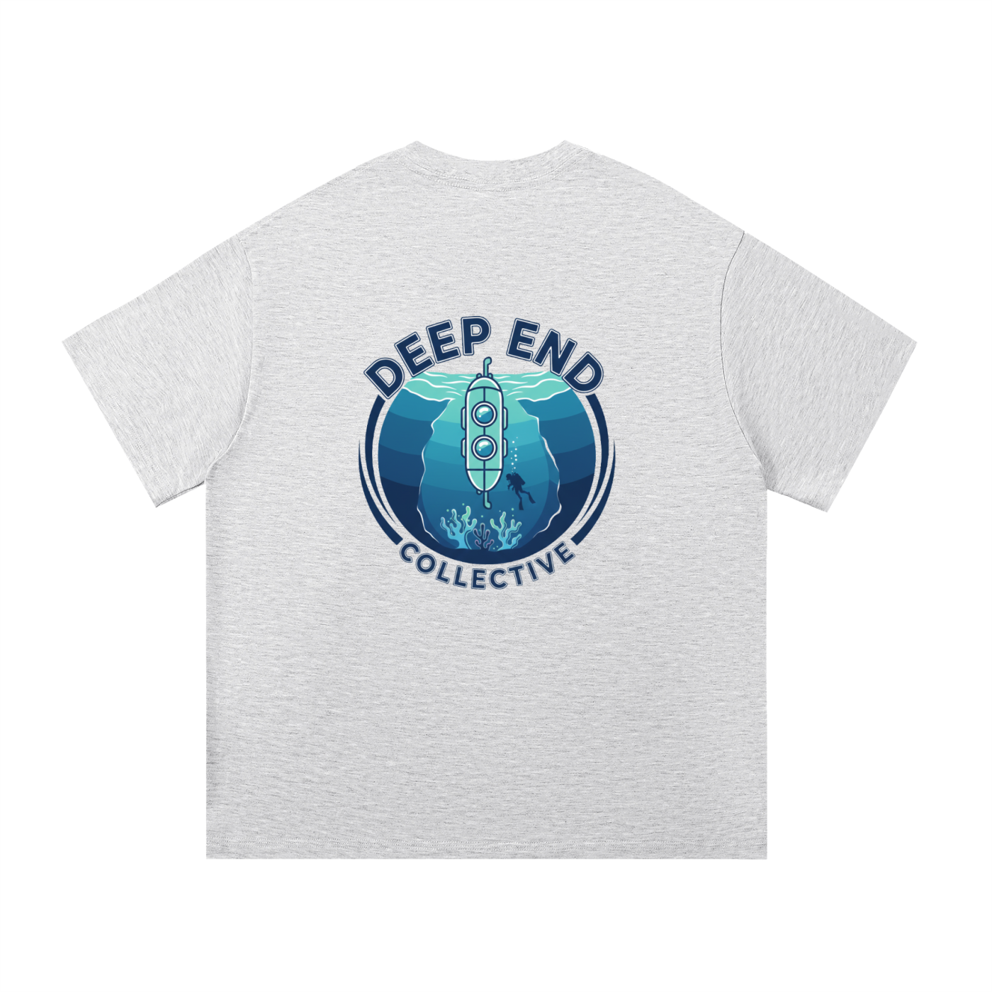 Immersive Blue Submarine-Essential Cotton T-Shirt